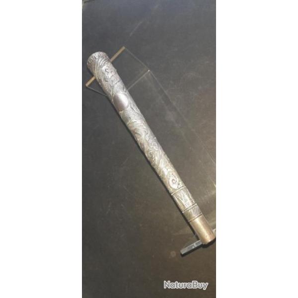 MANCHE D OMBRELLE EN ARGENT INDOCHINE DRAGONS