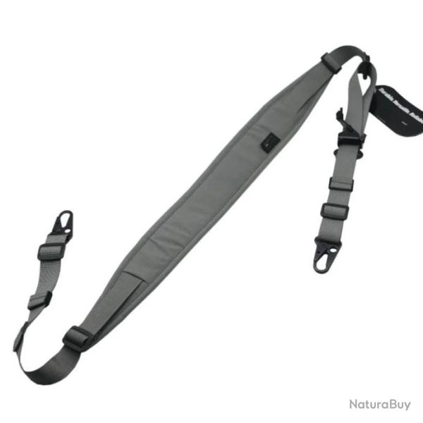 Bretelle camouflage ajustable pour fusil et carabine - Mod�le B - Gris