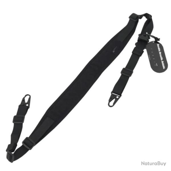 Bretelle camouflage ajustable pour fusil et carabine - Mod�le B - Noir