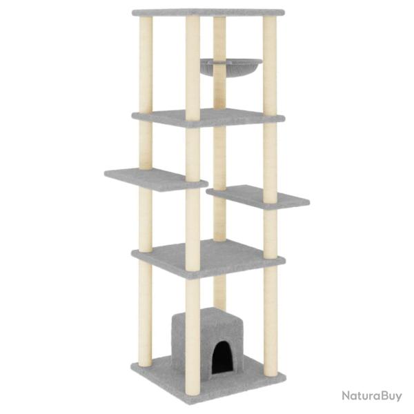 Arbre � chat meuble tour grimper jouet grattage grattoir escalade plateforme avec griffoirs en sisa