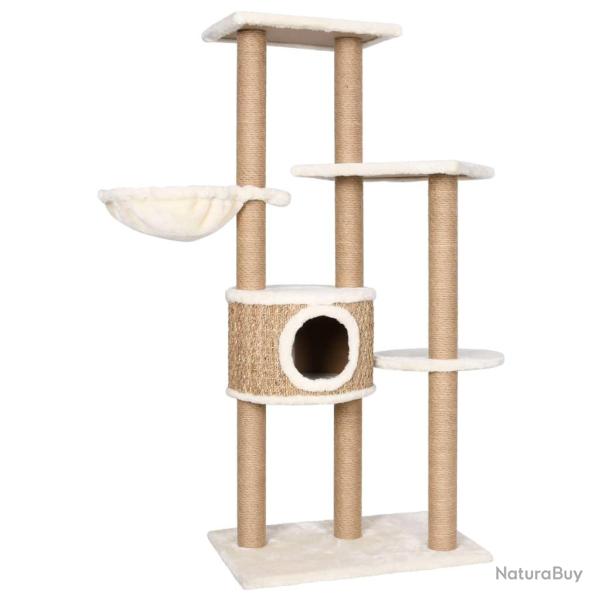 Arbre � chat meuble tour grimper jouet grattage grattoir escalade plateforme avec griffoirs 126 cm