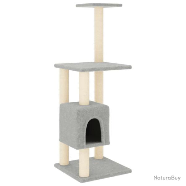Arbre � chat meuble tour grimper jouet grattage grattoir escalade plateforme avec griffoirs en sisa