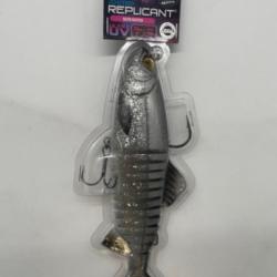 Leurre souple Fox rage replicant jointed Silver baitfish 23cm