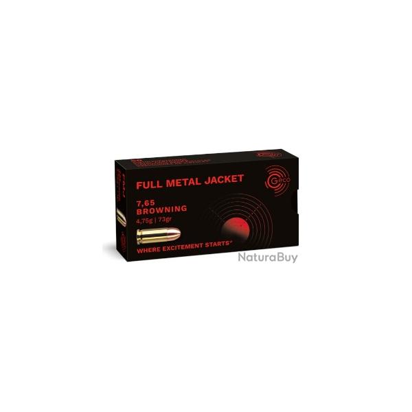 Munitions GECO cal.7.65mm .32acp fmj 4.75g 73gr par 50