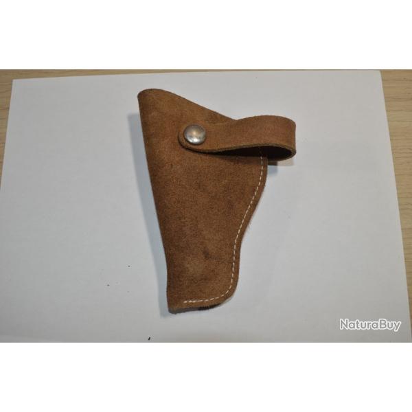Petit holster / etui pour petit pistolet de poche gaucher cuir colt smith � identifier (19)