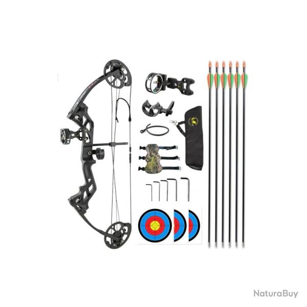 Arc � poulie Topoint M3 package - Gaucher / Noir