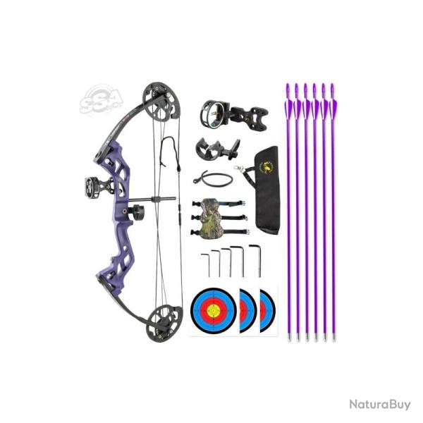 Arc � poulie Topoint M3 package - Gaucher / Violet