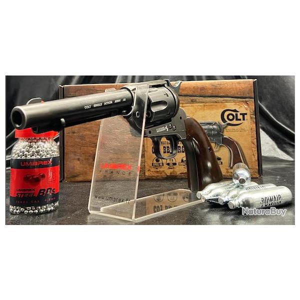 Pack pr�t � tirer Revolver "COLT SA ARMY 45" 5.5'' CO2 CAL BB/4.5MM - "Finitions antique"