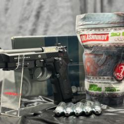 PACK PR&Ecirc;T A TIRER PISTOLET "BERETTA M9A3 FM NOIR"- Cal. BBS 6MM - CO2