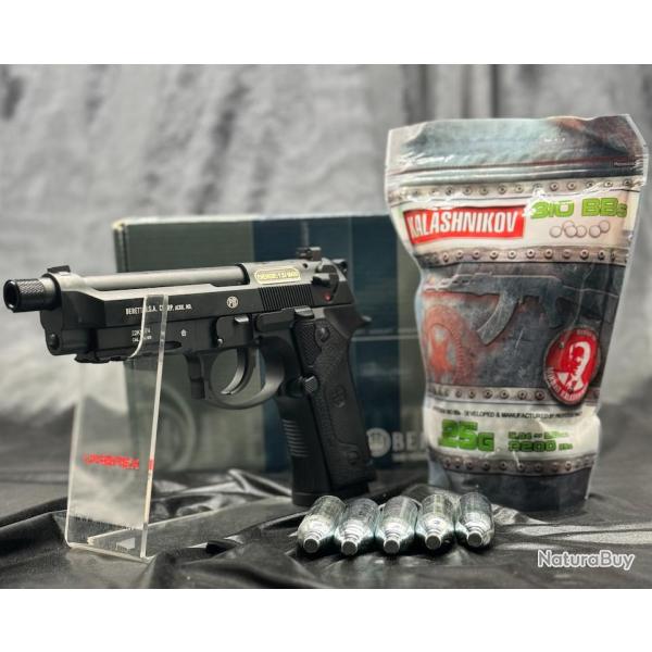 PACK PR�T A TIRER PISTOLET "BERETTA M9A3 FM NOIR"- Cal. BBS 6MM - CO2