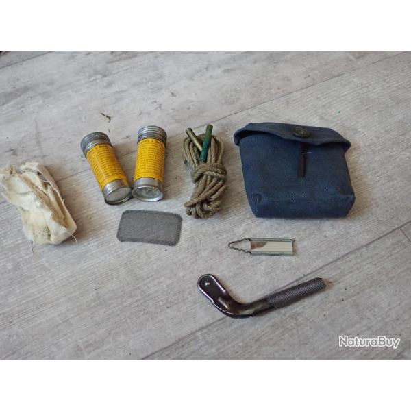 Kit ou trousse de nettoyage pour carabine, fusil K11 ou K31, STG, Fass 57 / Rubin Suisse
