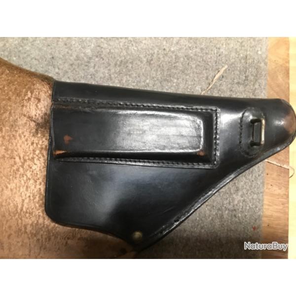 Holster en Cuir pour Revolver MAB modle B Gendarmerie ou Police