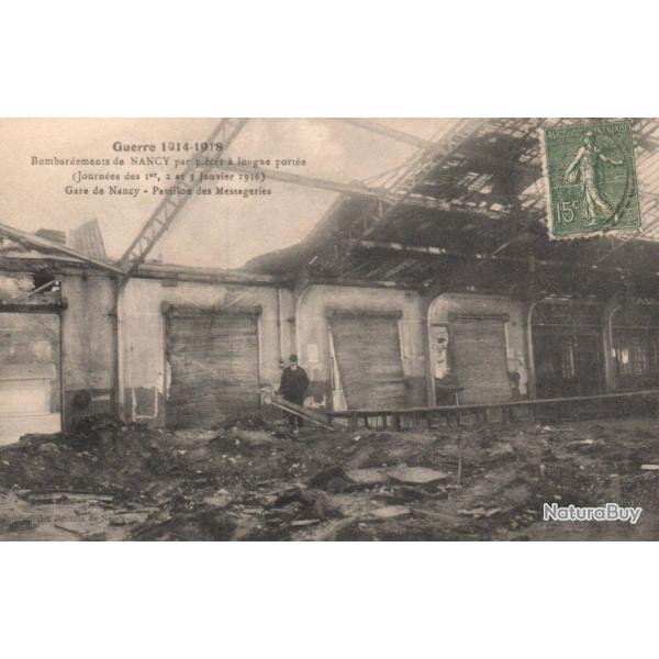 CPA Guerre Militaire Bombardements de nancy par pieces a longue port�