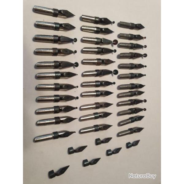 Lot de plumes calligraphie   rservoir Blanzi Poure