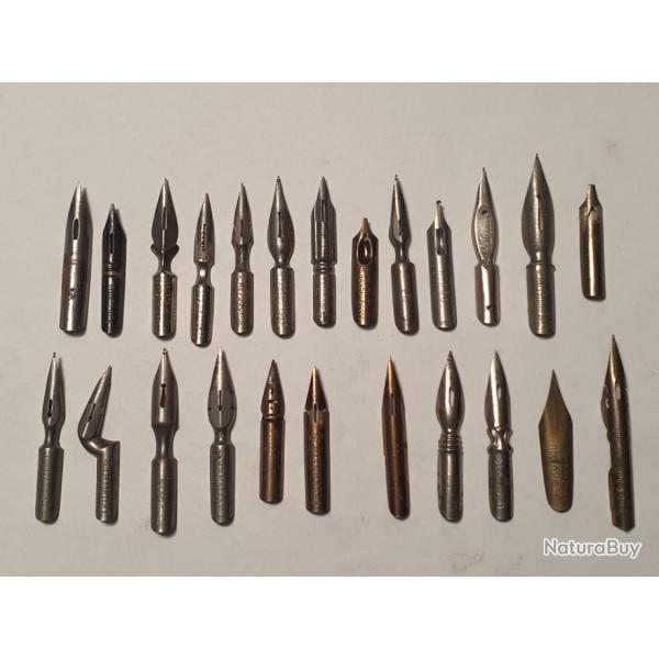 Lot collection de plumes stylo encre