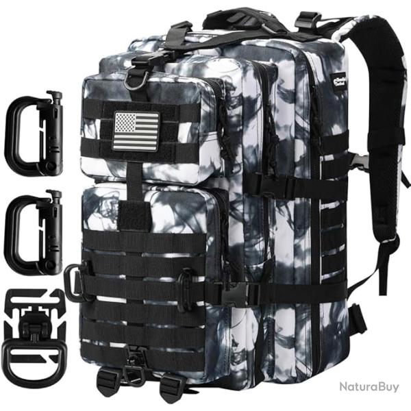 Sac � dos 40L Style Tactique Militaire Mousqueton Forme D Molle Escalade Chasse Randonn�e Camouflage
