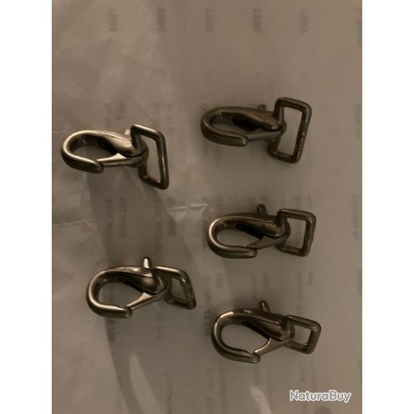 5 crochets attache rapide  pour sangle