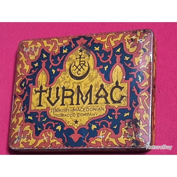 Boite vide cigarettes TURMAC Turques macdonienne front d'Orient Coloniale