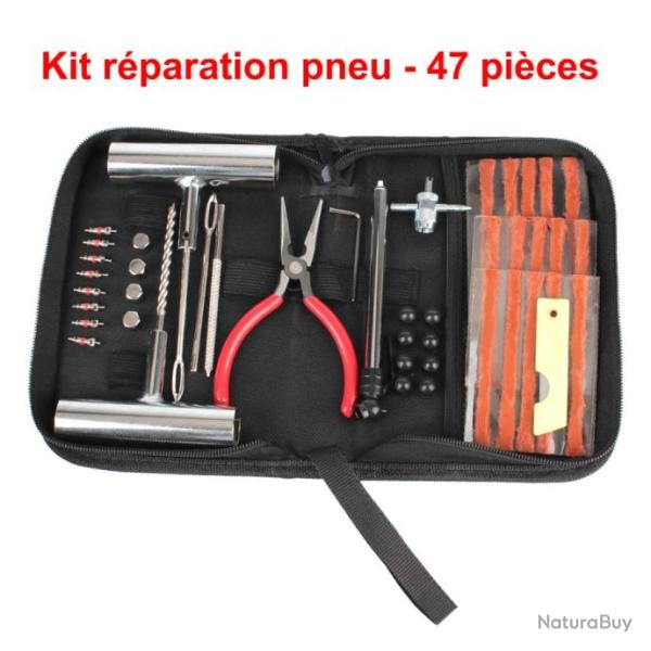 Kit de r�paration pour pneu voiture 47 pi�ces