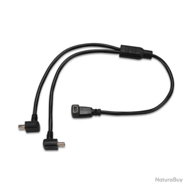 CABLE ADAPTATEUR DOUBLE DIT CABLE Y CABLE ADAPTATEUR DOUBLE POUR GARMIN TT15/T5