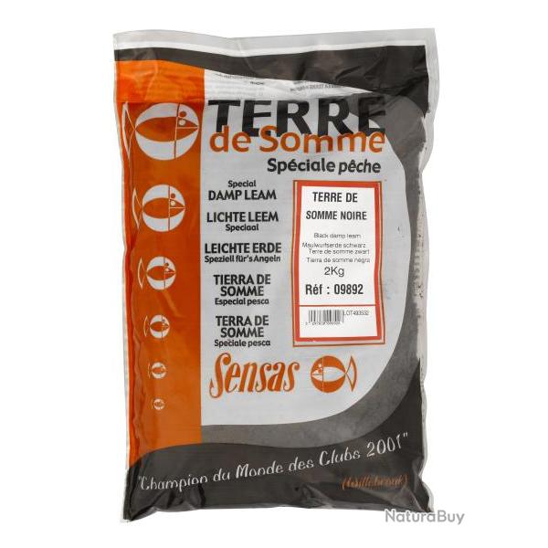 SENSAS LEEM TERRE DE SOMME ZWART 2KG SENSAS