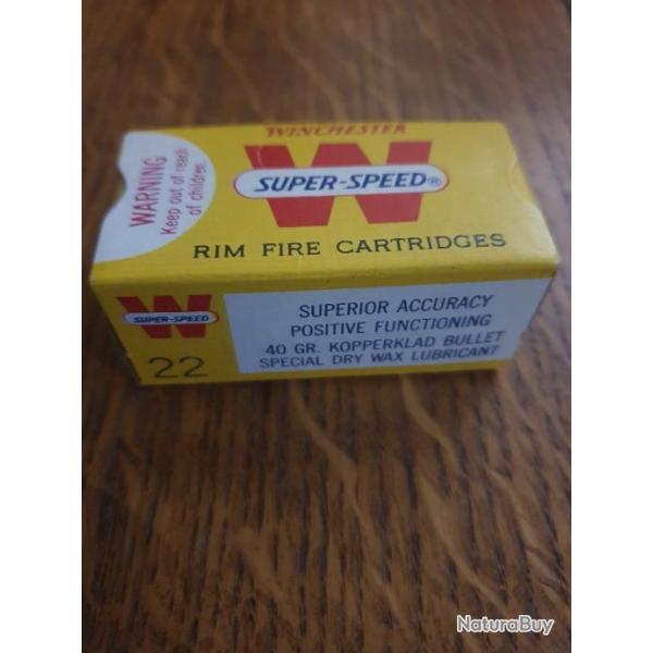 Munition de collection winchester 22 lr