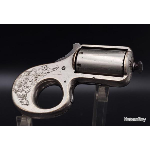 REVOLVER POIVRIERE JAMES REID MY FRIEND BREVETE EN 1865 Calibre 22 Long - USA XIX� Tr�s bon U.S.A. X