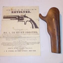 Holster et notice pour revolver S&W num&eacute;ro 1 ou &agrave; 7 coups 32rf