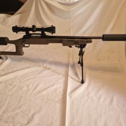 Carabine TLD Savage mod.12 cal. 243 Win. Ultimate Sniper + bipied + lunette + MDS