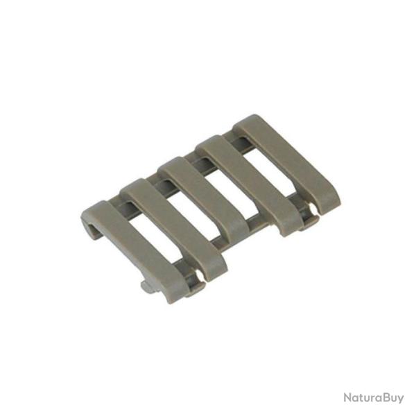 Cache-rail 5 emplacements terre fonce avec faisceau de cbles (mp02007-de)