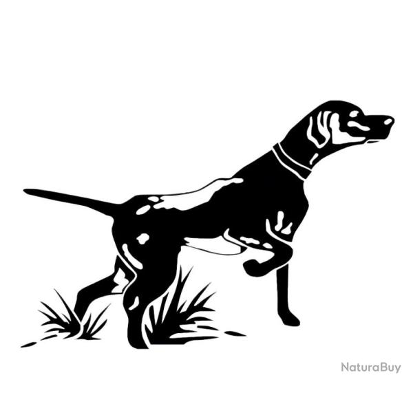 Autocollant chien de chasse � l'arr�t pour  coffre fort d�coration armoire forte voiture ou autres !