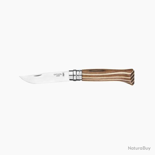 OPINEL BOULEAU LAMELLE BRUN N� 08