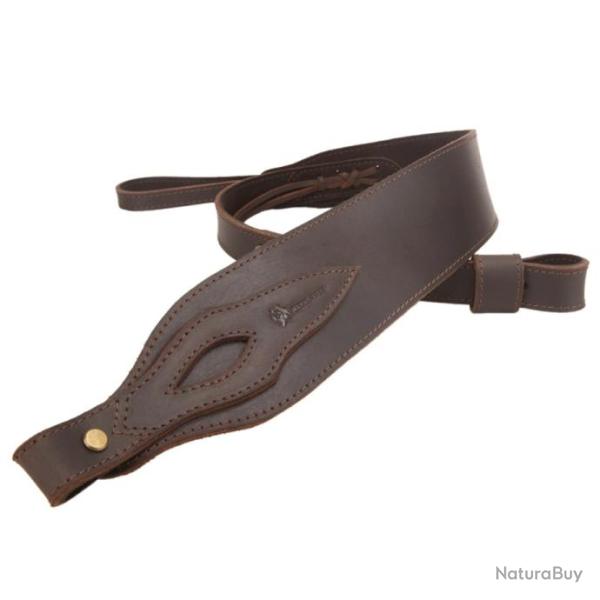 Sangle rembourr�e en cuir pour Henry, Remington, Winchester CAFE LIVRAISON GRATUITE !!