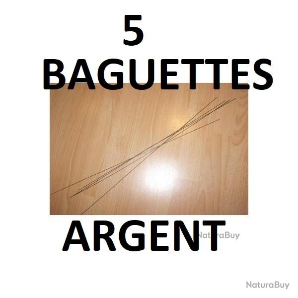 lot de 5 baguettes de soudure argent longueur 50 cm diam�tre 1 mm - VENDU PAR JEPERCUTE (D8C1203)