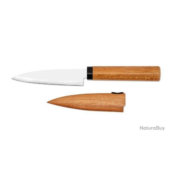 COUTEAU OFFICE / FRUIT / TABLE 12 CM AVEC �TUI EN BOIS KAI