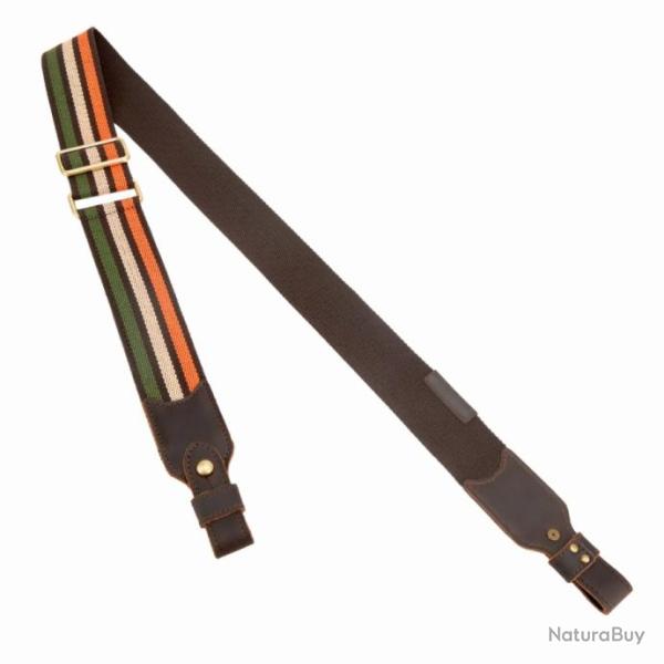 Sangle en toile d'extr�mit� en cuir de coton avec 1 �m�rillon