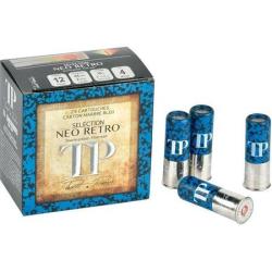 TUNET Cartouches de chasse TP NEO RETRO BLEU Douille Carton - par boite de 25  12  / 65  30g