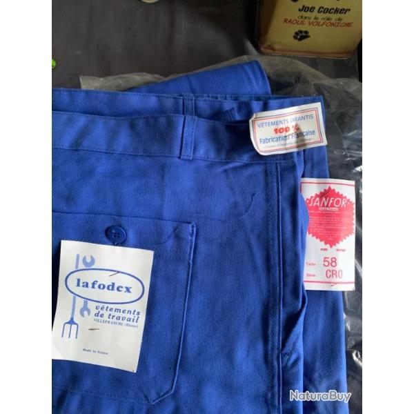 Pantalon travail ou chasse taille 58 qualit pompier feu et lectricit fabrication France