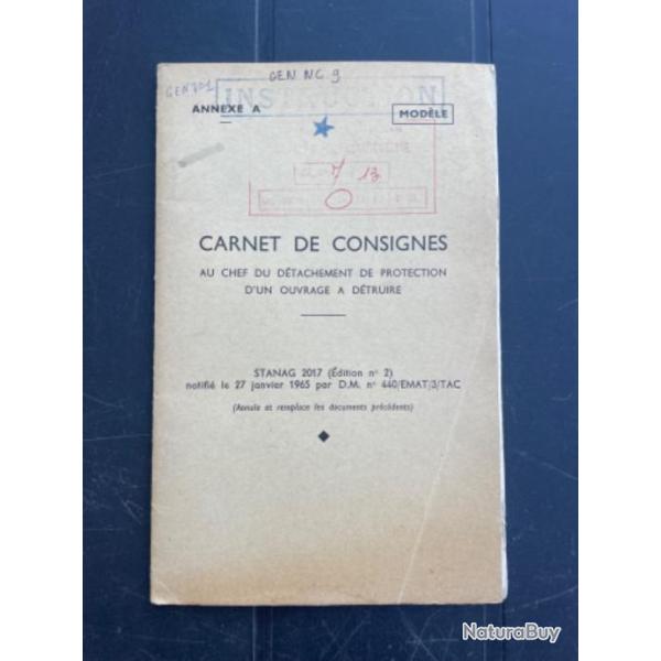 Livret du G�nie pour collection.