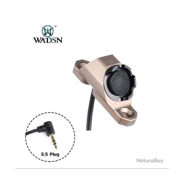 Interrupteur d�sert pour flashlight UT connectique 3,5mm fixation keymod et M-lok - WADSN