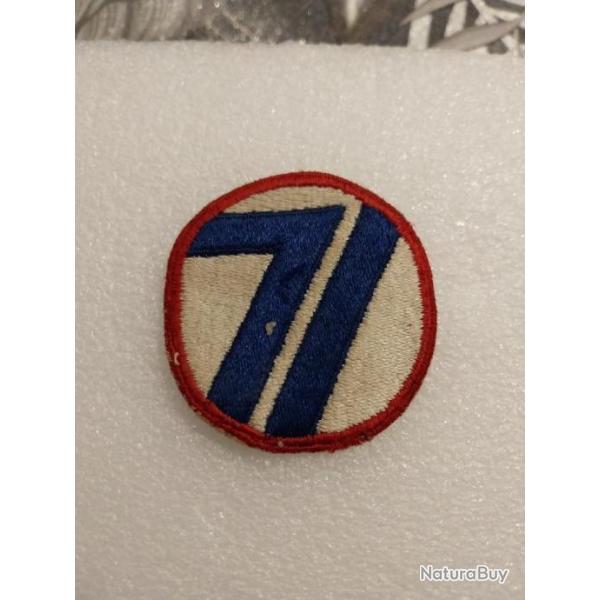 Patch arm�e us 71st INFANTRY DIVISION ww2 ORIGINAL 3
