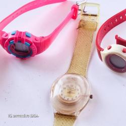 Lot de 5 montres fantaisies, aqua by alexi, mortima, geonaute,   pour collectionneur