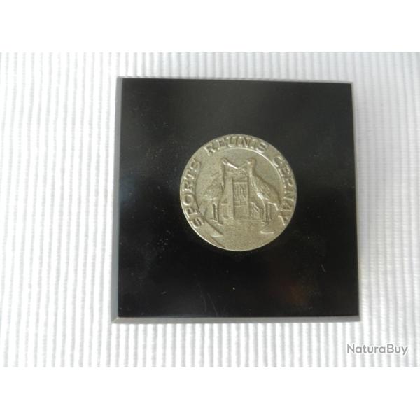 m�daille de table Sports R�unis Cernay - 2 cigognes