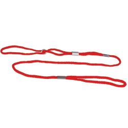 Laisse de pr&eacute;sentation nylon ronde rouge 3 mm