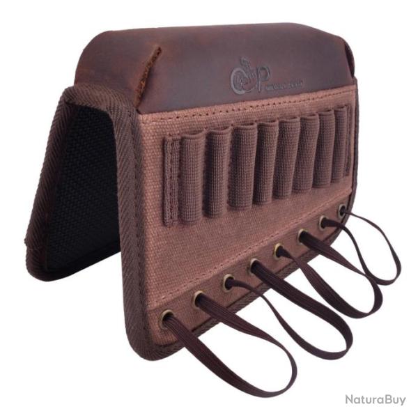 Cous retours de joue r�glable en cuir naturelle  Caf�-Main gauche LIVRAISON GRATUITE !!