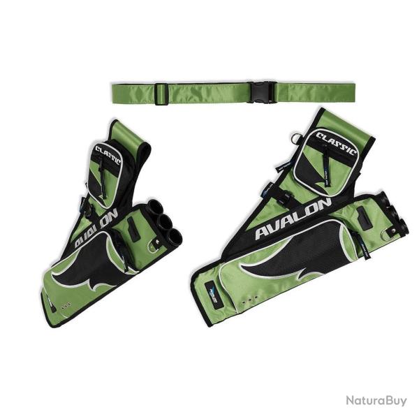 Carquois Avalon 3 tubes et 2 poches RH Vert