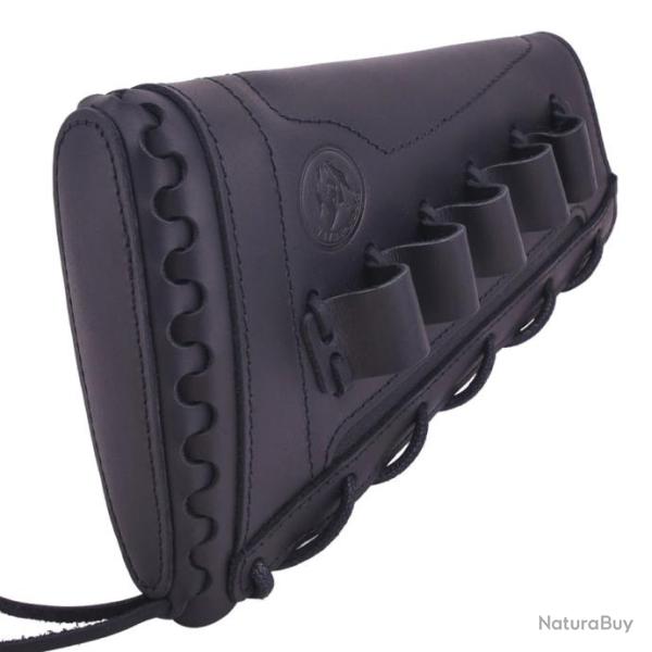 Support de munitions en cuir pour droitier  Black(.357 30-30)