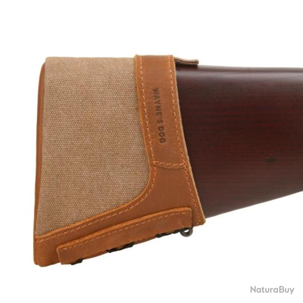 Extension de crosse de fusil de chasse en cuir v�ritable Small-Brown