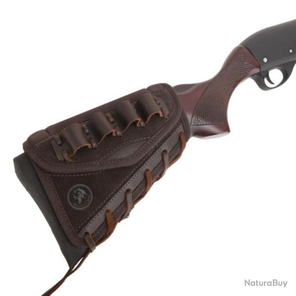 Coussin de rehaussement de joue de fusil en cuir de vachette Coffee 12GA LIVRAISON GRATUITE !!