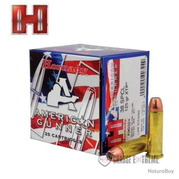 25 Munitions HORNADY American Gunner Cal 38 Sp�cial 125Gr Xtp